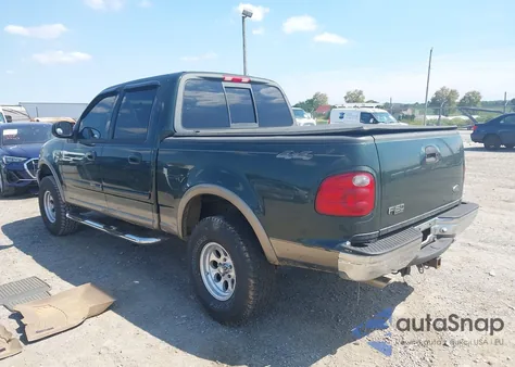 2002 Ford F-150 Lariat/Xlt из США, поврежденный, VIN 1FTRW08L82KE39703